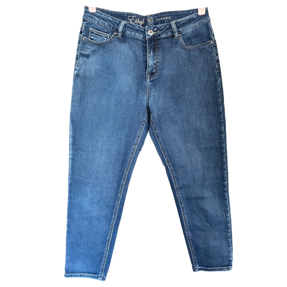 Ethyl Classic Womens Jeans Size 10 Straight Leg Stretch‎ Denim Mid Rise